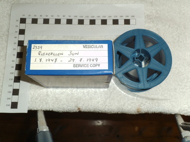 Digitised 35mm Microfilm, Rutherglen Sun and Chiltern Valley Advertiser Newspaper 1-7-1947 to 29-7-1949, 1988