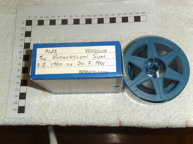 Digitised 35mm Microfilm, Rutherglen Sun and Chiltern Valley Advertiser Newspaper 3-7-1900 to 30-7-1901, 1988