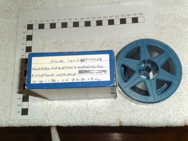 Digitised 35mm Microfilm, Murray Gazette and Wahgunyah and Corowa Hearld 15-8-1861 to 23-2-1864, 1988