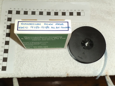 Digitised 16mm Microfilm, Rutherglen Shire Rates 1987-88 to 1978-79 All But Central, 1988