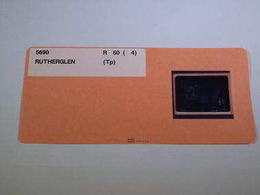 Aperture Card microfilm, Victorian Land Tiltes Office, Town Plan Rutherglen