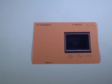 Aperture Card microfilm, Victorian Land Tiltes Office, Parish Plan Beechworth, 28/06/2000