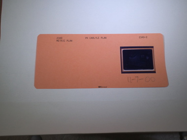 Aperture Card microfilm, Victorian Land Tiltes Office, Parish Plan Carlyle (Superseded), 11/07/2000