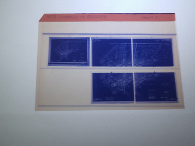 Microfiche of 5 Aperture Card sized microfilm, Victorian Land Tiltes Office, Township of Chiltern
