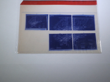 Microfiche of 5 Aperture Card sized microfilm, Victorian Land Tiltes Office, Township of Chiltern