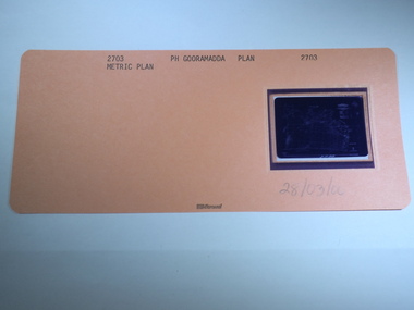 Aperture Card microfilm, Victorian Land Tiltes Office, Parish Plan Gooramadda, 28/03/2000