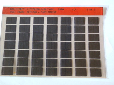 Microfiche, Bailliere's Victorian Directory 1868, 1868