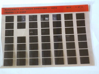 Microfiche, Bailliere's Victorian Directory 1875, 1875