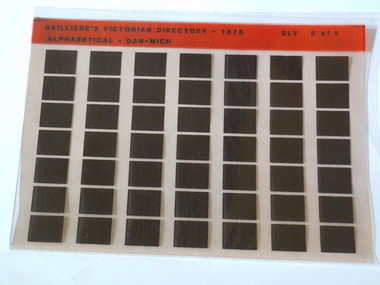 Microfiche, Bailliere's Victorian Directory 1875, 1875