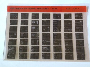 Microfiche, Bailliere's Victorian Directory 1875, 1875