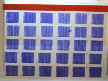 Microfiche, Births Register Index