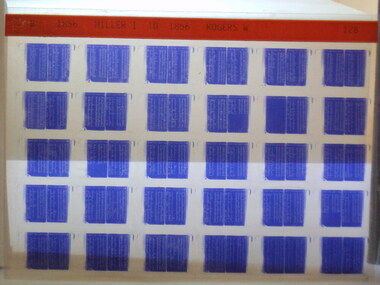 Microfiche, Births Register Index