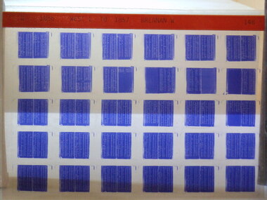 Microfiche, Births Register Index