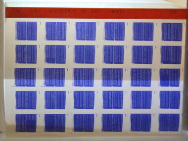 Microfiche, Births Register Index