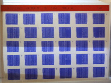 Microfiche, Births Register Index