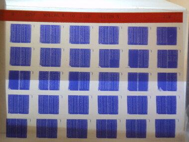 Microfiche, Births Register Index