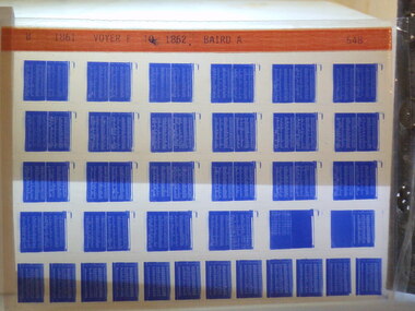 Microfiche, Births Register Index