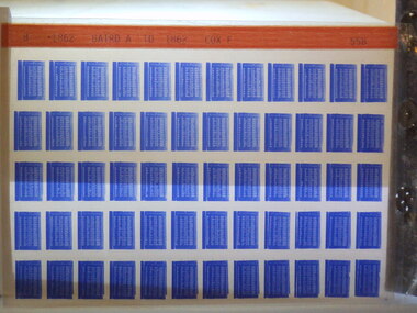 Microfiche, Births Register Index