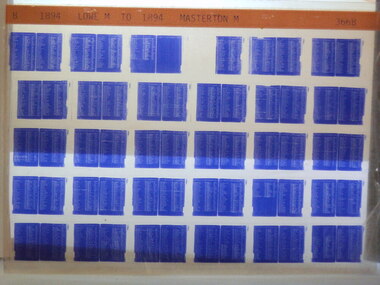 Microfiche, Births Register Index