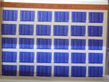 Microfiche, Births Register Index