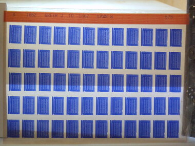 Microfiche, Births Register Index