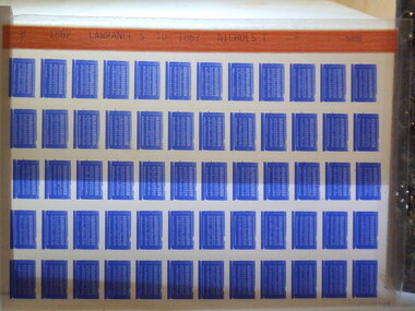 Microfiche, Births Register Index