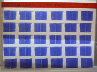 Microfiche, Births Register Index