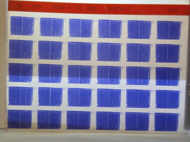 Microfiche, Births Register Index
