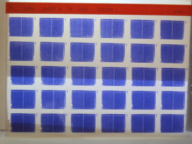 Microfiche, Births Register Index