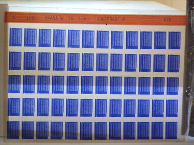 Microfiche, Births Register Index