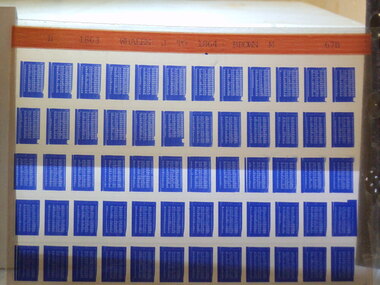 Microfiche, Births Register Index