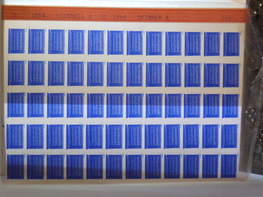 Microfiche, Births Register Index