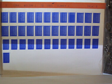 Microfiche, Births Register Index