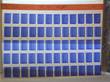 Microfiche, Births Register Index