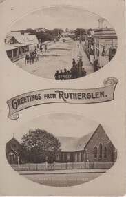 Postcard - Image, Greetings from Rutherglen, c1890