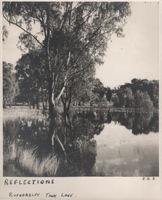 Image, Robert B Billings, Reflections - Rutherglen Town Lake, c1953