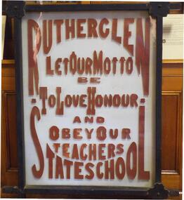 Poster - School Motto, Late 19th or early 20th century