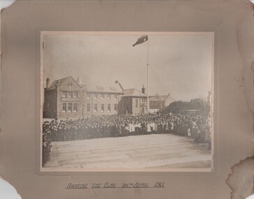 Image, Hoisting the Flag, 1911