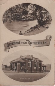 Postcard - Image, Greetings from Rutherglen, c1890