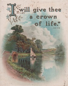 Memoriam card, c1900