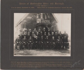 Image, Alf L. Bowden, The Studio, Union of Rutherglen Shire and Borough, 1920 (Exact)