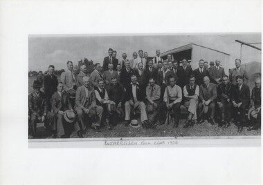 Photograph - Group photograph of Rutherglen Gun Club, 1936