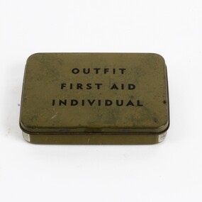Equipment - Equipment,  First Aid Tin, Circa WW 2