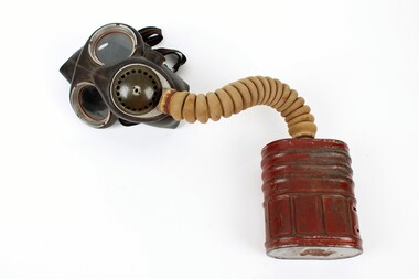 Equipment - Gas Mask Kit Complete with canvas carry bag, 1942