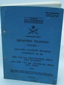 Book - Infantry Training, platoon weapons