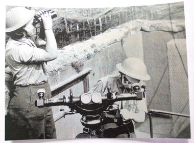 Photograph - ladies on range finder equipment