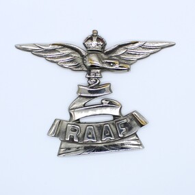 Object, RAAF car badge/lamp emblem, WW2