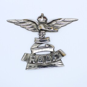 Badge - RAAF car badge/lamp emblem, WW2