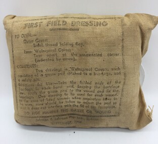 Equipment - First Field Dressing, Johnson & Johnson, Field dressing, September 1944
