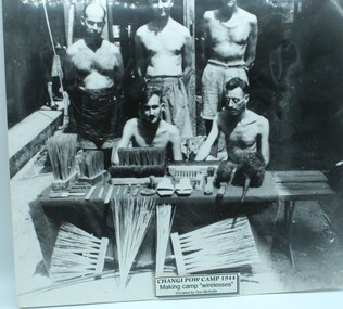 Memorabilia - Photograph, Black and White, Making camp wireless, 1944